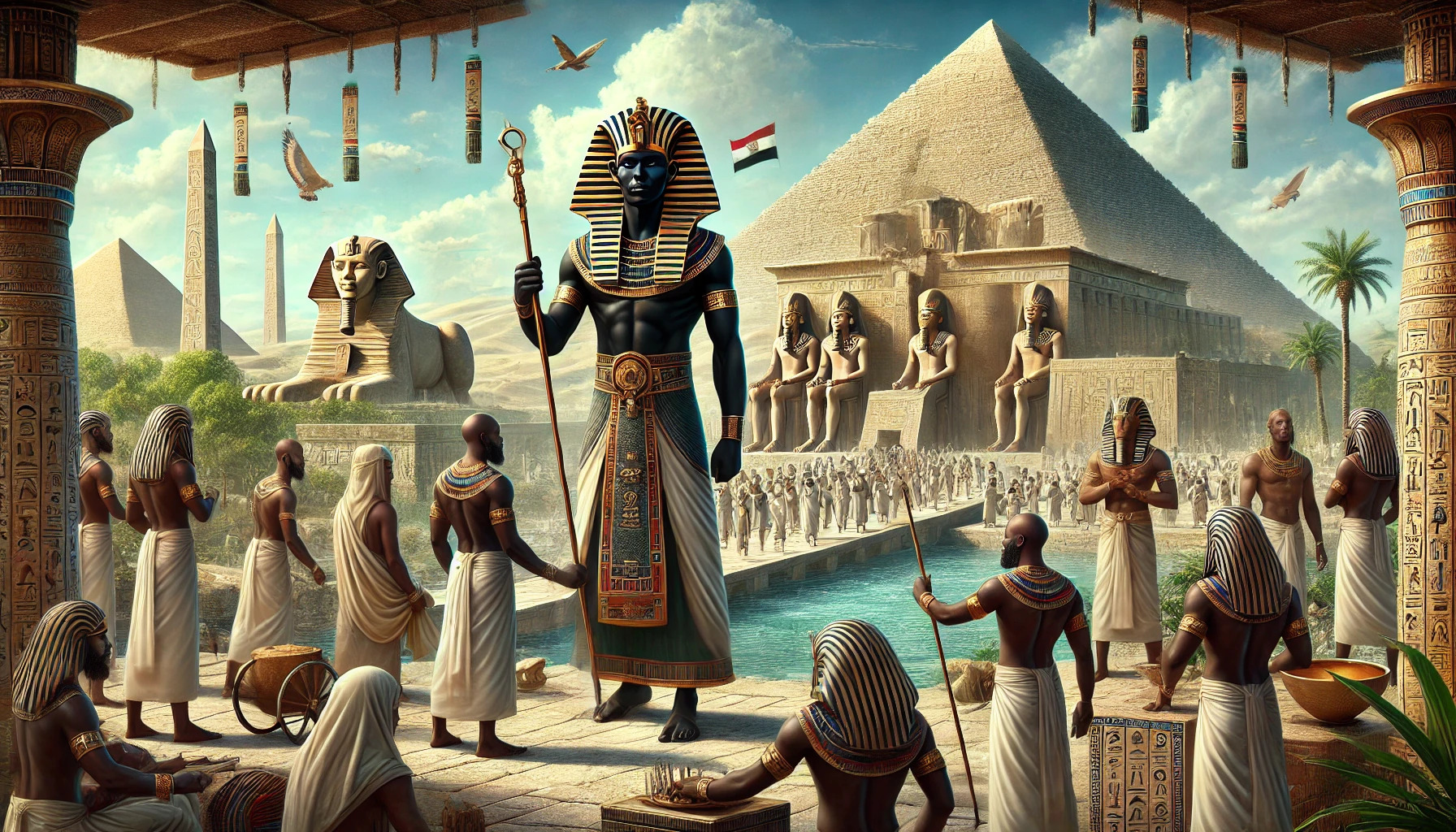 Who were the pharaohs of ancient Kemet?